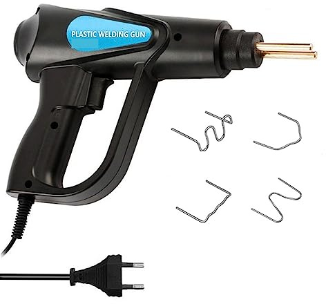 Grapadora Soldador de plástico de 70W, pistola de calor, grapadora caliente, máquina de soldadura de plástico, parachoques, soldador, grapas de hierro, reparación de parachoques, Kit de herramientas f