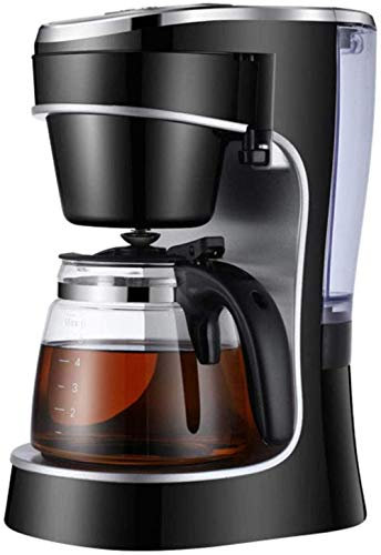 TEmkin Cafetières électriques Machine à café Goutte à Goutte Intelligente Programmable de 10 Tasses Machine à café LED Carafe à Filtre à Maille Amovible avec Verre de Panier numérique