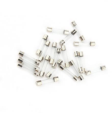 PAKMEZ Sicherung, 10-teiliges flinkes Glassicherungs-Set-Sortiment, 6 x 30 mm, 250 V, 0,5 A, 1 A, 2 A, 3 A, 4 A, 5 A, 6 A, 8 A, 10 A, 15 A, 20 A, 25 A, 30 A, AMP-Sicherungsröhre (Size : 30A)