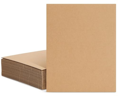 XIDOU A4 Wellpappe, 20 Stück 2mm Dicke Pappe,Mehrzweck-Kreativkarton，Geeignet für Malerei, kreatives Modellieren, Büro- und Kurierverpackungen 210 x 297 mm
