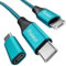 USB C auf Micro USB Kabel 2M USB Typ C (Female) zu Micro-USB (Male) Adapter Android Ladekabel Kompatibel mit Samsung Galaxy S20/S9/S9+/S10 S7/S5/J3/J5/J7 Huawei HTC LG