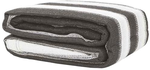 vidaXL Zeltteppich, Campingteppich mit Ösen, Teppich für Zelt Terrasse Wohnwagenmarkise, Vorzeltteppich Zeltmatte Markisenteppich, Anthrazit Weiß HDPE