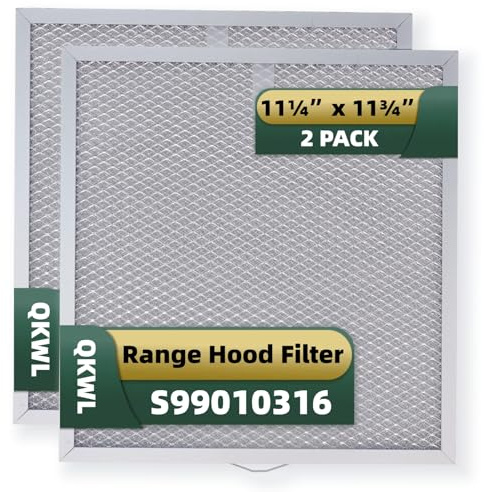QKWL S99010316 Range Hood Grease Filter 11 1/4 x 11 3/4, Kitchen Hood Filter 5-layer aluminum mesh for BPQTAF, WA65AF, NTK7450000, 990721400, 990721400A 2-pack