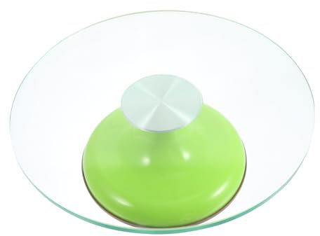 LABRIMP Piatto Girevole Per Decorare Torte Temperato Da Base Antiscivolo Utensile Da Cucina Per Cake Design e Per Feste e Occasioni Speciali