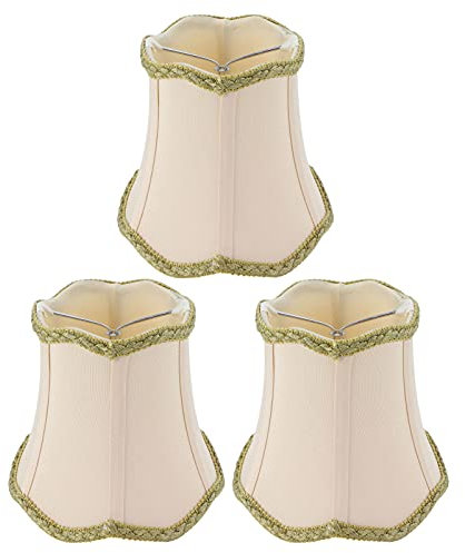 Paralumi 3 Pezzi, Paralumi Piccoli per Lampadari e Lampade da Tavolo, in Tessuto per E14