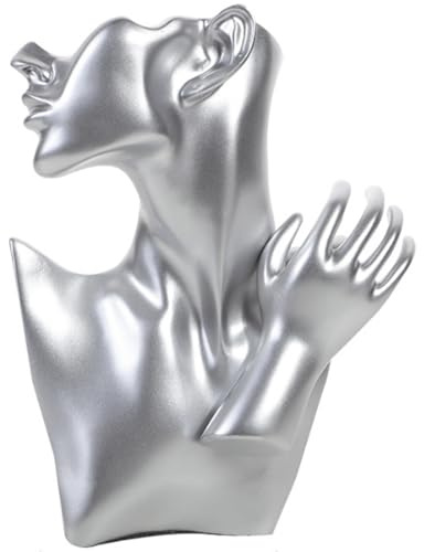 AFXQZHLN Portagioielli Espositore per Gioielli con Modello a Mano in Resina, espositore per Gioielli, manichino, Orecchini, espositore per Gioielli, espositore per Gioielli Organizzatore di Gioielli