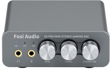 Cpolebev Amplificateur de Casque de K5Pro USB Convertisseur Audio Numérique-Analogique avec Pièces de Rechange pour Stéréo HiFi