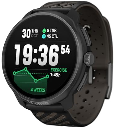 SUUNTO Race 2 GPS Sportuhr, Helles 1.5-Inch AMOLED Touchsreen,Schlankeres und Leichteres Design, 16-Tage Akkulaufzeit, Offline-Karten, Prezise Navigation, 115+ Sportmodi, Erweiterte Trainingsmesswerte