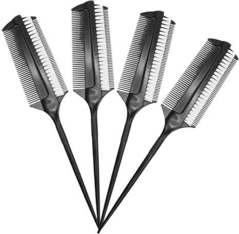 SMASOLO 4 pièces Brosse de Balayage Résistante Chaleur pour Coloration et Permanente Set de Polyvalent pour Salon et Usage Domestique