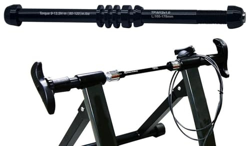 Trainer Schnellspanner, Ersatzachse für Rollentrainer Fahrrad, Trainingsroller Durchstegachse Spieß, Fahrradteile Hinterradtrainer Steckachsen, Einfache Montage Fahrradzubehör, für Erwachsen