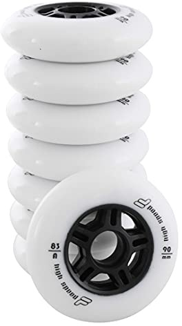 Fila Wheels 90mm/83A X 8 Rollen, Weiß, 90 mm