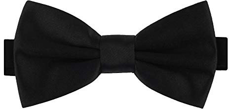 Ladeheid Herren Schmale Fliege M (12cm x 6cm), Schwarz, 12cm x 6cm