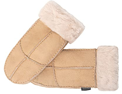 Nordvek Damen Fausthandschuhe aus 100% echtem Schaffell # 308-100…