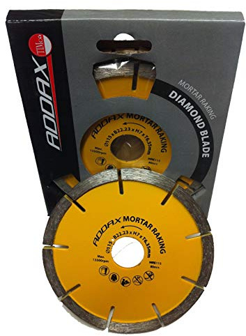 2 x 115mm 4.5 Angle Grinder Mortar Pointing Rake Discs Diamond Blade 22.2mm Bore