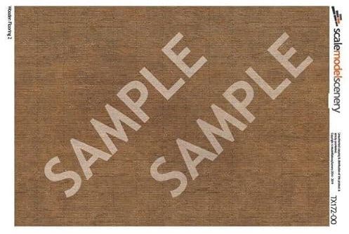 Scale Model Scenery TX172-OO Wooden Flooring 2 (Pack of 5) For OO Scale Model Railway Layouts & 1:76 Diecast Dioramas