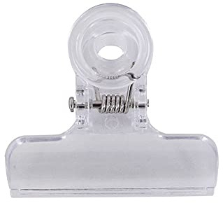 NC NC 20Pcs Clip per Raccoglitore Bulldog in plastica di Colore Trasparente Clip per Raccoglitore di Carta Clip per Cerniera per Carta per Ufficio Clip per Cerniera per casa per Etichette Borse
