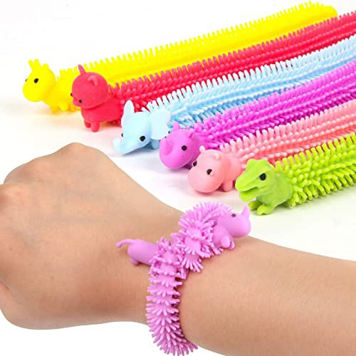 YUTOU 6 Stück Bunte Sensorische Fidget Stretch Spielzeug Anti Stress Spielzeug Set Niedlich Stretchy String Spielzeug Fidget Toy reduzieren Zappeln durch Stress und Angst für Erwachsene und Kinder