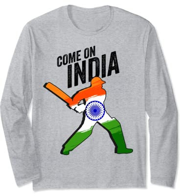 Indian Cricket Jersey India Cricket Team Lover Supporter Langarmshirt