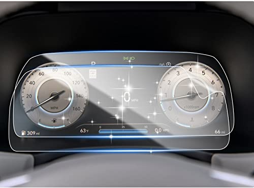 SHAOHAO 2024 2025 Palisade Screen Protector for 2023 2024 2025 Hyundai Palisade Accessories 12.3 Inch Digital Instrument Cluster Cover HD Clear Dashboard Screen Protective Film