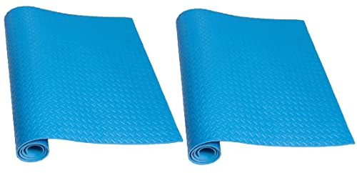 Bodenschutzmatte Fitness 200x100cm - 7mm dicke Schutzmatte für Laufband, Crosstrainer & Fitnessgeräte - Gym Matte, Trainingsmatte, stoßdämpfend für Home Gym