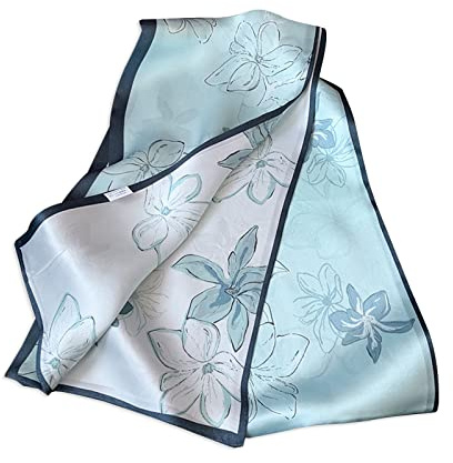 LumiSyne Seidenschal Damen Skinny Schal Blume Gedruckt Retro Pferd Geometrisch Muster Schmaler Lange Halstuch Griff Wrap Ribbon Dekorative Kopfschmuck Stirnbänder