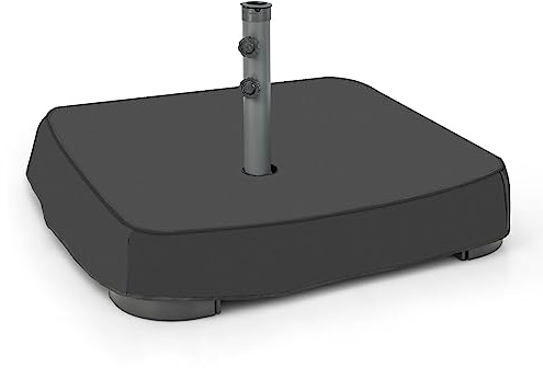 RELAX4LIFE Base per Ombrellone Quadrata, da 48 mm con 2 Sacchi di Sabbia Riempibili da 90 Kg Totale e 1 Copertura Impermeabile, Base da Giardino Spiaggia Piscina