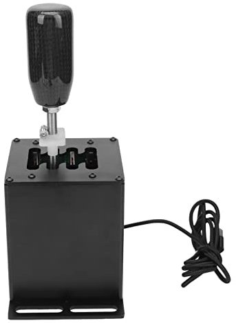 USB Racing Shifter & Steering Wheel Simulator for ATS ETS on PC Windows Compatible with Logitech G29 G27 G25 G920,T300RS GT,Gearshift for Realistic Driving Experience,7+R