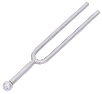 OFFSCH Silber Kamerton Geige Heilung Tonkameron A440 Hz Stimmgabel für Saiteninstrumente