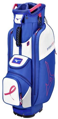MIZUNO Project Zero LW-C Golfväska | Stödjer bröstcancerforskning | unisex | 9 (0900) | Blå-Rosa
