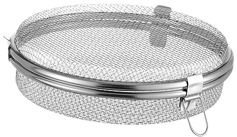 TOVINANNA Cesta De Malla Redonda Para Utensilios De Lavavajillas Cesta De Almacenamiento De Metal Diseño Práctico Acero Inoxidable Adecuado Para Cocina Multiusos