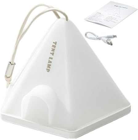Holdes Tent Night Light | Portable Tent Shaped Camping Lantern with 6 Lighting Modes - USB Rechargeable Nursery Light, Hanging Night Light for Camping, , Camping