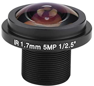 MUNEFE Lente de cámara de seguridad ojo de pez, lente panorámica de seguridad ojo de pez, lente de ojo de pez de ojo de pez para cámara de seguridad ojo de pez