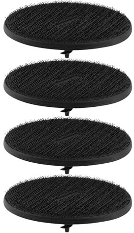 VGOL 4 Stück Schwarze Automatten Clips aus Kunststoff Befestigungsclip für Autoteppiche Schnalle 9171368-106480-11 Spiralspitze Befestigungsklemme für Autobodenmatten Kompatibel mit BMW MINI