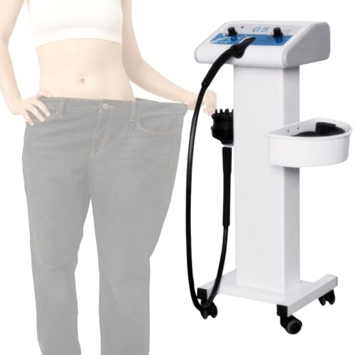 HTYSCUL Vibrationsmassagegerät für Körper Gewichtsverlust - Handheld Hochfrequenz Taillen-Körperformungs-Massagegerät mit 5 Massageköpfen, Hautstraffungsmaschine für Ganzkörperanwendung