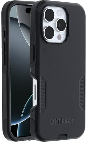 OtterBox Commuter MagSafe Case for iPhone 16 Pro Max, Black | Shockproof, Drop-Proof, Rugged Protective Case, 3x Tested to Military Standard