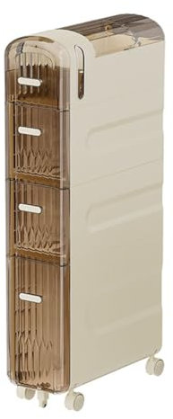 JRHTD Badezimmerschrank Schmal mit Transparente Schublade, Klopapierhalter Stehend, Aufbewahrungsschrank, Küchenschrank(91.5cm)