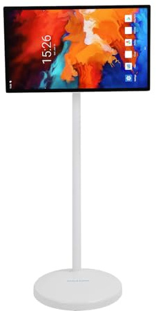 Sorandy Televisor Inteligente de 24 Pulgadas, TV con Ruedas y Soporte para Mástil de 6+128 GB, TV Móvil LCD | TV con Pantalla Táctil | Televisión Portátil con Ruedas para el Hogar (#1)