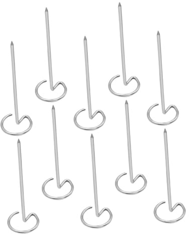 COLLBATH 10piezas Brochetas Verticales Palos De Brocheta Acero Inoxidable Para Barbacoa Parrilla Aperitivos