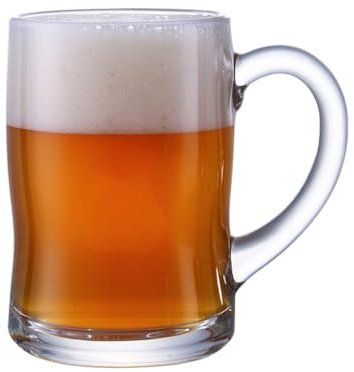 BYPIAOERZ Bierkrüge aus Glas Bierkrüge, Biergläser mit Henkel, traditioneller Bierkrug, Klassische Biergeschenke, Bierbecher, Krüge und Biergläser für Männer