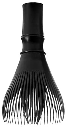 Para hacer y remover Matcha,Batidor Matcha de calidad alimentaria,Batidor de silicona de resina Matcha,Batidor Matcha Silicona,Batidor de té en polvo para hacer y revolver Matcha (negro)