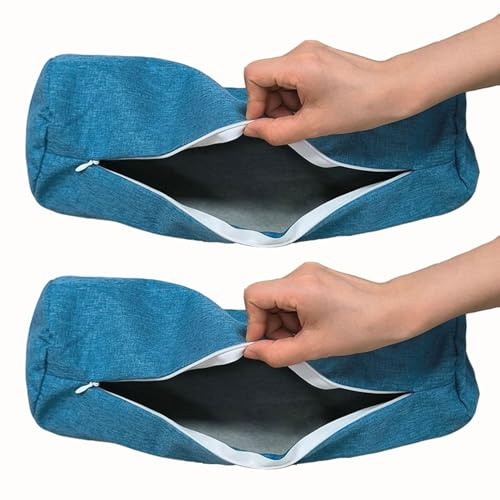 BLLMTEAR Cervical Cilíndrica Transpirable-Almohada Cilíndrica For El Cuello-Cojín De Apoyo Cerevical Redondo con Funda Extraíble,Almohada De Espalda Y Cojín De Apoyo For Los Pies(#1,15x60cm/6x24in)