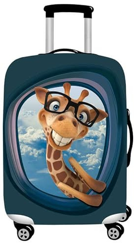 wxlmom Kofferschutzhülle XL Giraffe Waschbar,Suitcase Cover Für Kinder Und Erwachsene,Elastischer Spandex-Koffer-Protector,Koffer-Abdeckungen