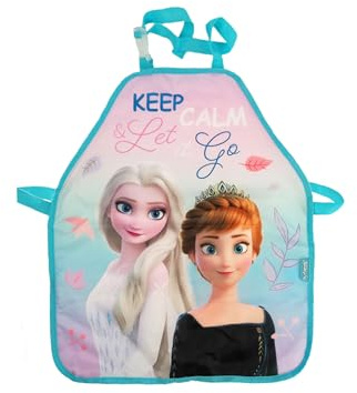 Disney Frozen - Die Eiskönigin Malschürze Kinder | Malkittel | Kittel | Schürze | Basteln | Malen | Schule | kleine Geschenke für Mädchen | Anna und Elsa | Kindergarten