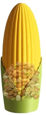 Gihioue Dispensador de bocadillos de maíz, 22 x 10 x 10 dispensadores de aperitivos, recipiente reutilizable multifuncional para control de porciones, adecuado para decoración de cocina con estilo