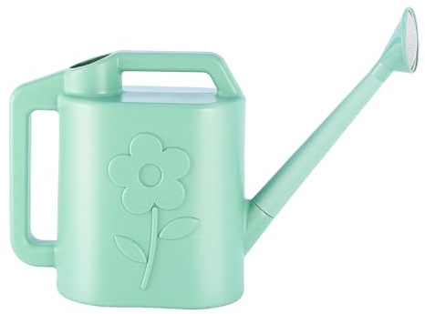 – Jarra de jardín fácil de Verter con Rosa aspersor, Cubo humectante de jardín, riego de Plantas de casa, Ligera con Boquilla Desmontable para Patio, Porche, césped, Patio, Paisaje