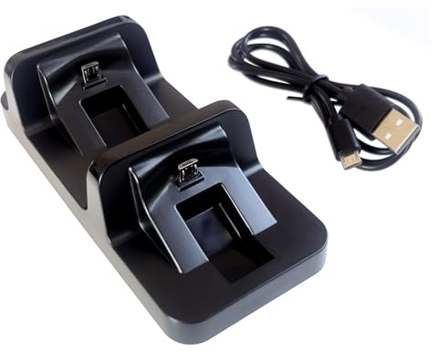 Controller PS4 Dual Charging Dock Station con cavo di ricarica USB compatibile/Replacemen per PlayStation 4 PS4/PS4 Slim/PS4 Pro Charger