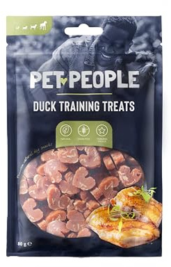 Pet People Duck Training Treats 80g, Natural, Grain Free, High Protein, Dental Care, Dog Snacks - 8pc, 80g (8 Bags)