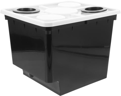 VINTORKY Soilless Cultivation Bucket for Hydroponics Durable Greenhouse Planting Barrel for Vegetables Fruits and Flowers Practical Nursery Container with Lid