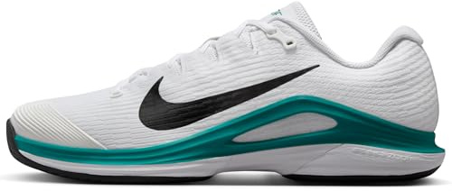 Nike Herren Zoom Vapor 12 Hc Crosstrainer, White/Black/Radiant Emerald, 40.5 EU