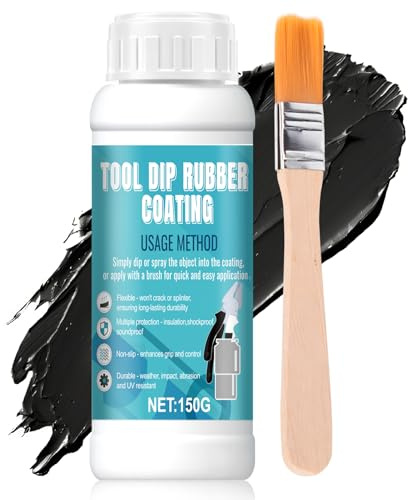 NoxGule Colle Caoutchouc, Caoutchouc Liquide, Multi Purpose Rubber Coating, Imperméable, Flexible et Amovible, Convient pour la Protection des Pinces et des Outils de Bijouterie, Noir, 150 g